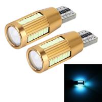 2 PCS T10 2W Constant Current Car Clearance Light with 38 SMD-3014 Lamps DC 12-16V(Ice Blue Light)