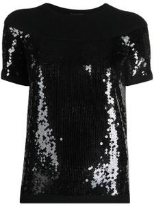 CHANEL Pre-Owned haut en cachemire à sequins (2008) - Noir