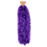 Kerstslinger - paars - folie - 270 cm x 7,5 cm - lametta - kerstboomslinger