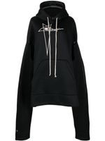 Rick Owens hoodie à logo brodé - Noir