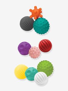 Set van 10 soepele sensorische ballen - INFANTINO meerkleurig
