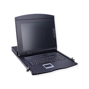 VALUE 19 KVM-console, 43 cm (17) TFT (16:9), VGA, USB, toetsenbord layout Zwitsers