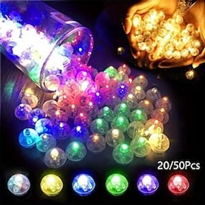 20/50 stuks, mini led-ballonverlichting voor huisdecoratie, perfect voor kerst-, verjaardag-, bruiloft- en feestdecoraties Lightinthebox