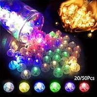 20/50 stuks, mini led-ballonverlichting voor huisdecoratie, perfect voor kerst-, verjaardag-, bruiloft- en feestdecoraties Lightinthebox