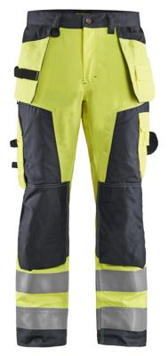 Blåkläder Werkbroek High-Vis 15681811 | HIgh Vis Geel/Medium Grijs | Maat 54 - 7330509676196