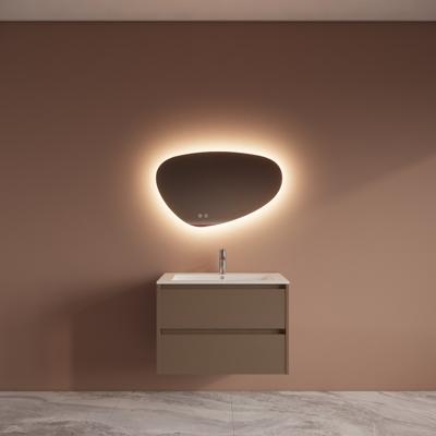 Badmeubelset BWS Riga Met Asia Wastafel Wit 80 cm Latte Boss & Wessing