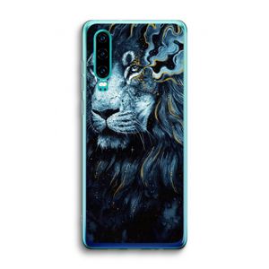 Darkness Lion: Huawei P30 Transparant Hoesje