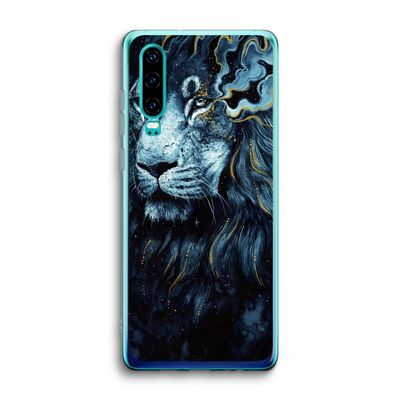 Darkness Lion: Huawei P30 Transparant Hoesje
