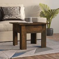 Salontafel 55x55x42 cm bewerkt hout gerookt eikenkleur