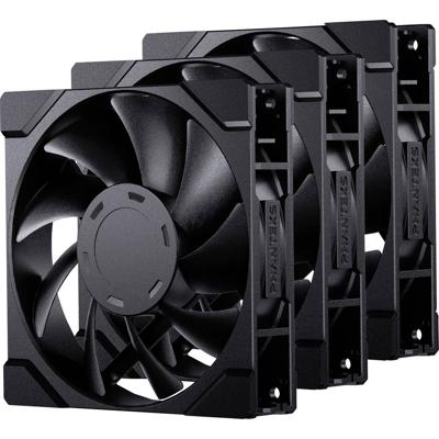 Phanteks PH-F120M25_G2_BBK01_3P PC-ventilator Zwart (b x h x d) 120 x 25 x 120 mm