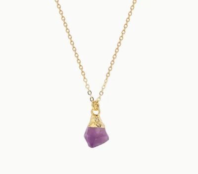 Goudkleurige Ruwe Amethist Ketting - Spiritualiteit - Spiritueelboek.nl Goudkleurige Ruwe Amethist Ketting - Spiritualiteit - Spiritueelboek.nl