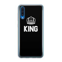 King zwart: Samsung Galaxy A50 Transparant Hoesje