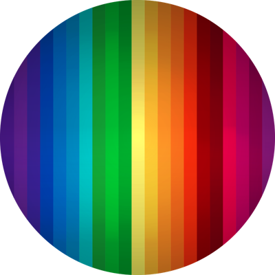 Vinyl regenboog tapijt ronde strepen