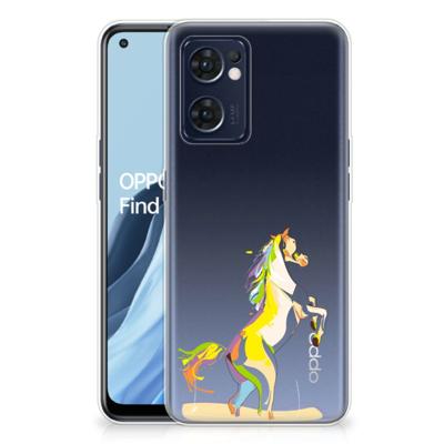 OPPO Reno 7 5G | Find X5 Lite Telefoonhoesje met Naam Horse Color OPPO Reno 7 5G | Find X5 Lite Telefoonhoesje met Naam Horse Color