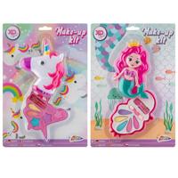 Bongers Speelgoed Make-up setje op kaart met een eenhoorn of zeemeermin Bongers Speelgoed Make-up setje op kaart met een eenhoorn of zeemeermin