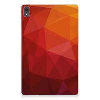 Back Cover voor Lenovo Tab P11 | P11 Plus Polygon Red - thumbnail