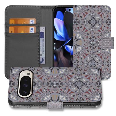 Bookcase Google Pixel 10 Pro XL Bloemenpatroon Cadeau Idee