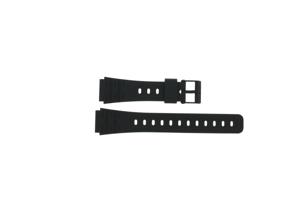 Horlogeband Casio JC-30 / W-59 / W-64 / W-85 / 71604816 Kunststof/Plastic Zwart 18mm