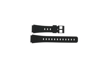 Horlogeband Casio JC-30 / W-59 / W-64 / W-85 / 71604816 Kunststof/Plastic Zwart 18mm