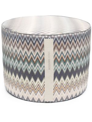 Missoni Home tabouret à rayures - Bleu