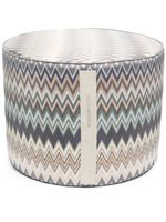 Missoni Home tabouret à rayures - Bleu