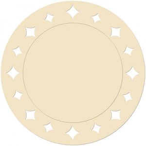 Creme kartonnen placemats 33 cm