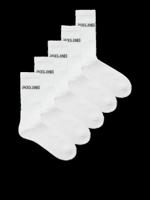 Jack & Jones Sportsokken Heren JACREGEN 5-pack Wit-One size (41-46)