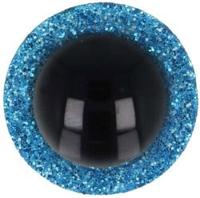 Opry Glitter dierenogen tweekleurig 10mm Blauw per 10 stuks