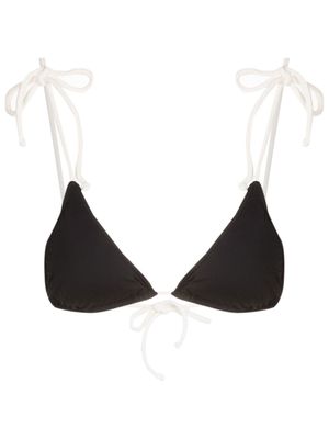 Clube Bossa haut de bikini à design bicolore - Noir