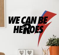 David Bowie Heroes Muursticker