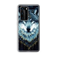 Darkness Wolf: Huawei P40 Pro Transparant Hoesje