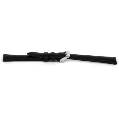 Horlogeband Universeel I146 Leder Zwart 24mm