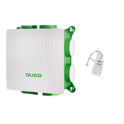 Ducobox Silent All-in-one Rh - Randaarde Stekker + Vocht Boxsensor (0000-4237)