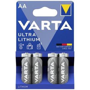 Varta LITHIUM AA Bli 4 AA batterij (penlite) Lithium 2900 mAh 1.5 V 4 stuk(s)