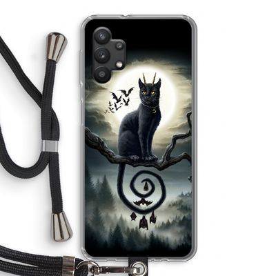 Moonlight Companions: Samsung Galaxy A32 5G Transparant Hoesje met koord