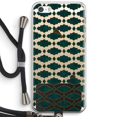 Moroccan tiles: iPhone 5 / 5S / SE Transparant Hoesje met koord