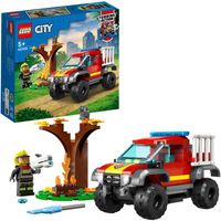 City - 4x4 Brandweertruck redding Constructiespeelgoed