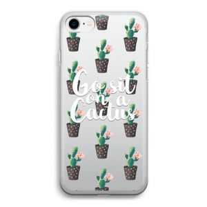 Cactus quote: iPhone SE 2020 Transparant Hoesje