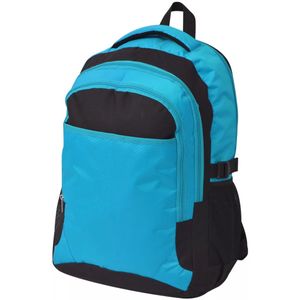 VidaXL Rugzak voor school 40 l zwart en blauw