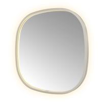 Spiegel Hotbath &MORE 60x60 cm LED-Verlichting Spiegelverwarming Deens Ovaal RVS