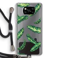 Lange bladeren: Xiaomi Poco X3 NFC Transparant Hoesje met koord