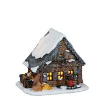 Woodworker barn led battery operated l17xw14xh14,5 cm - Luville