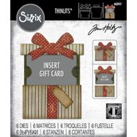 Sizzix • thinlits die set 6pcs gift card package by tim holtz