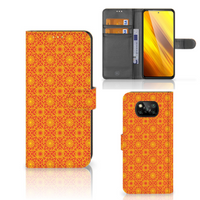 Xiaomi Poco X3 | Poco X3 Pro Telefoon Hoesje Batik Oranje