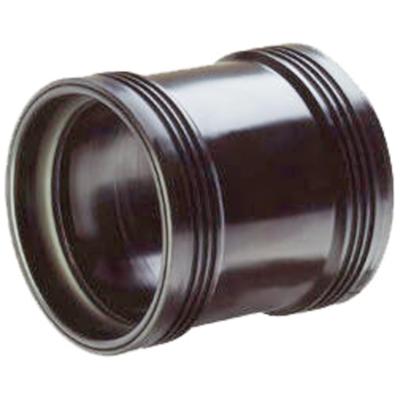 Wavin Overschuifmof PP 90mm Zwart - Slagvaste, Weerbestendige Afvoerfitting met Dubbel Manchet