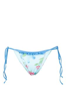 Frankies Bikinis bas de bikini Camilla à fleurs - Bleu