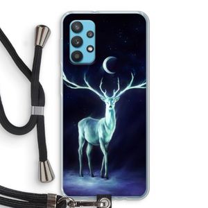 Nightbringer: Samsung Galaxy A32 4G Transparant Hoesje met koord
