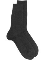 Falke chaussettes à logo en intarsia - Gris