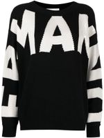 Ermanno Scervino pull à logo intarsia - Noir - thumbnail