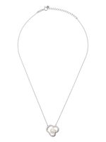 TASAKI collier Chants en or blanc 18ct à pendentif à diamants et perles d'Akoya - Argent